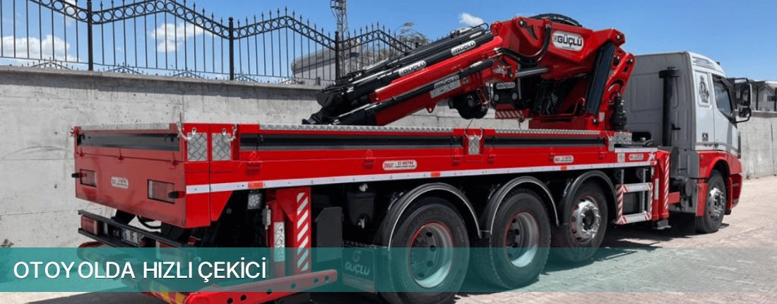 Uzundere İlçemi Otoyolda Hızlı Çekici